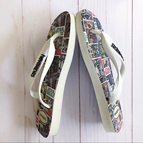HAVAIANAS Unisex Star Wars Flip Flops 6 / 7M - Picture 2 of 4